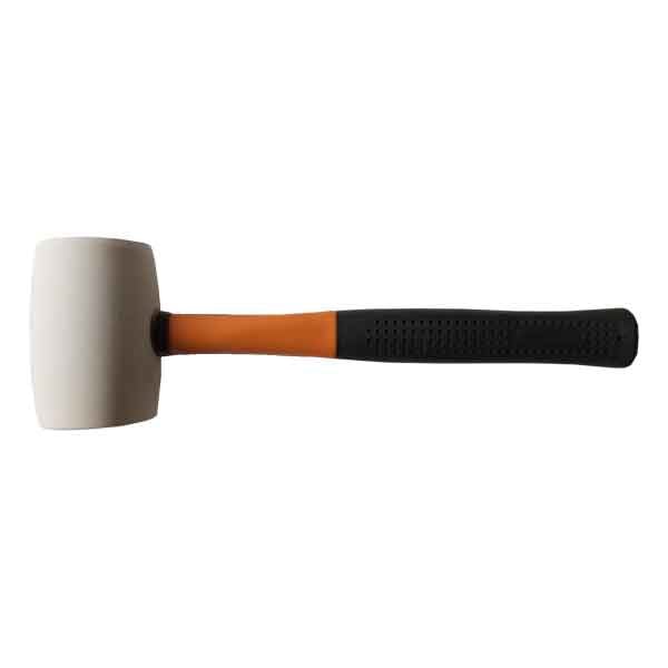 Mazzuola in gomma m. fibra Cardinale 450 gr - colore bianco - HD casa