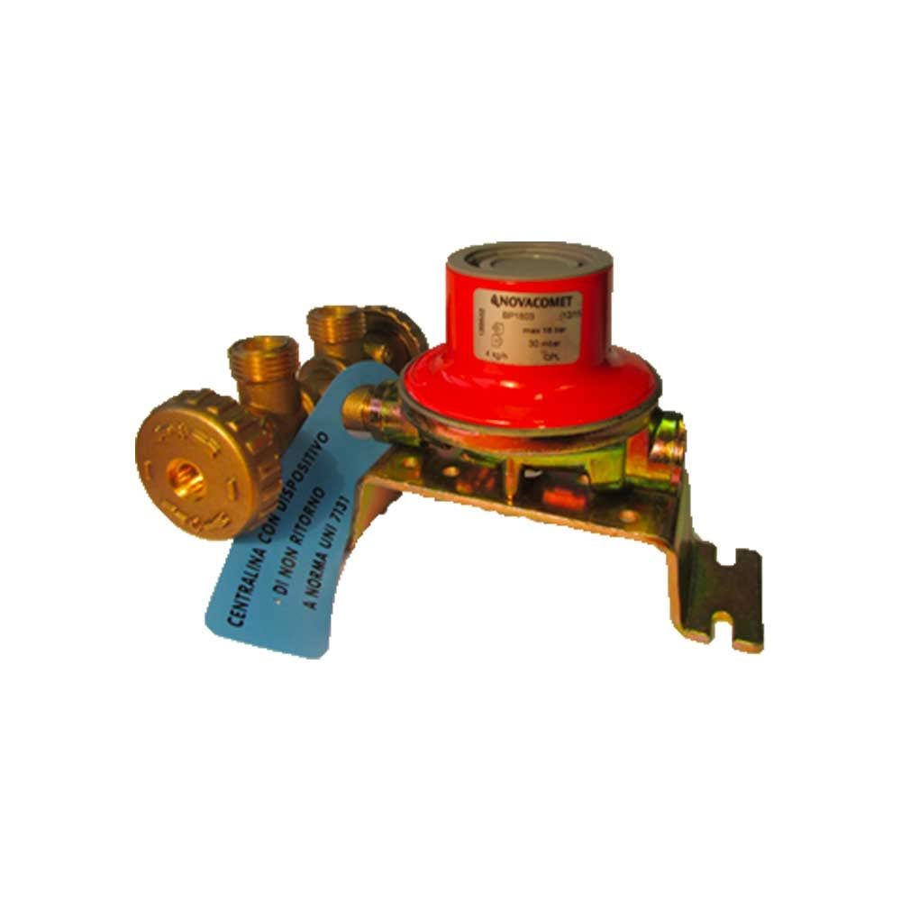 Minicentralina gas per doppia bombola con regolatore BP18903VT - Kg/h 4 — Novacomet - HD casa