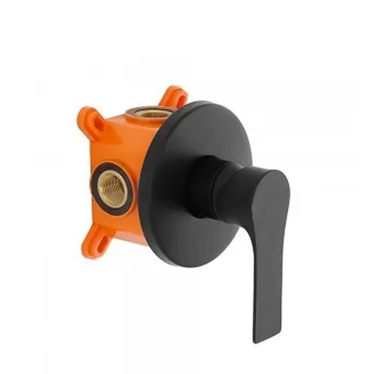 Miscelatore a incasso per doccia feridras - serie flat nero opaco leva monocomando - HD casa