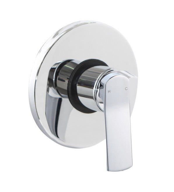 Miscelatore doccia ad incasso una via modello Kora in ottone cromato - HD casa