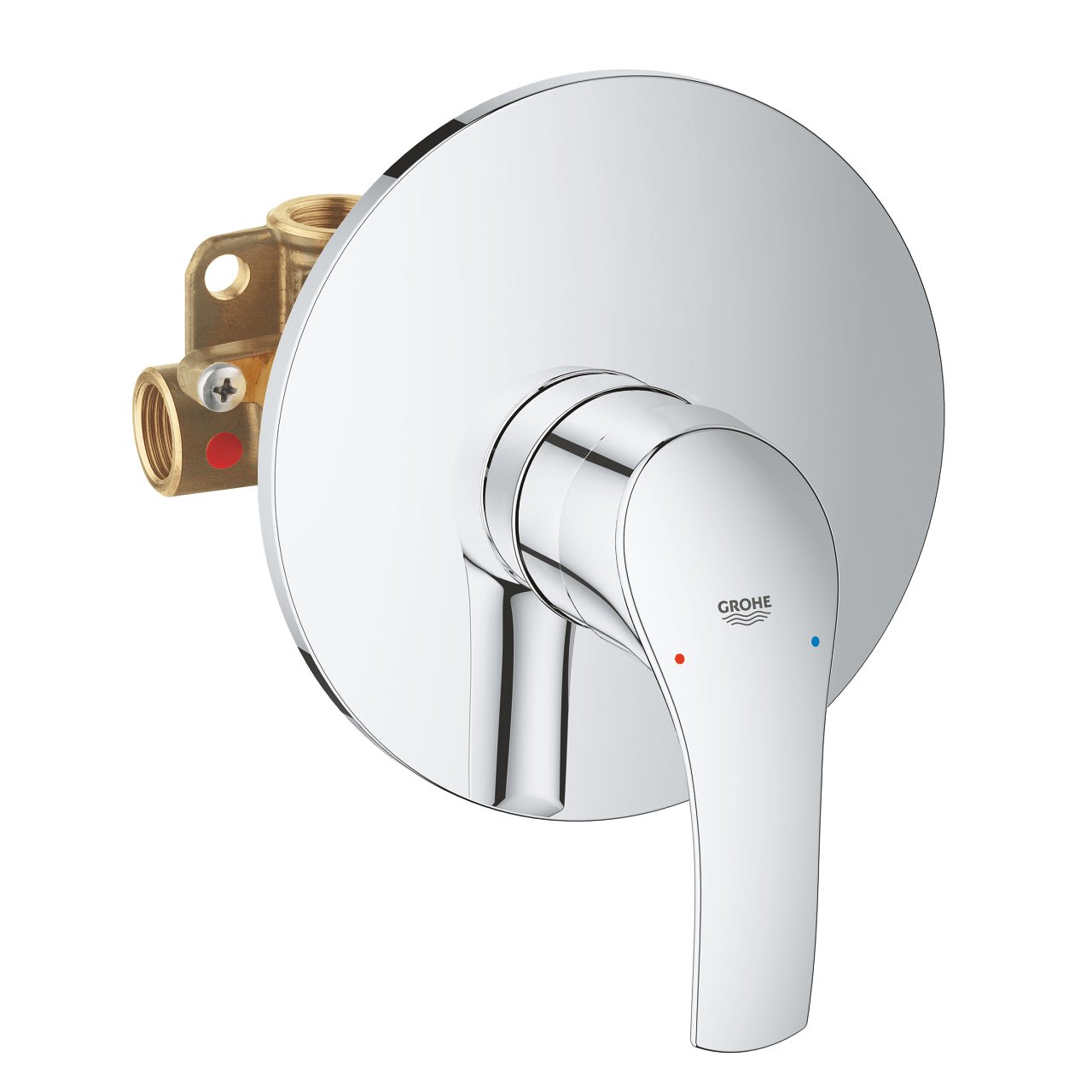 Miscelatore doccia grohe monocomando da incasso cromo - HD casa