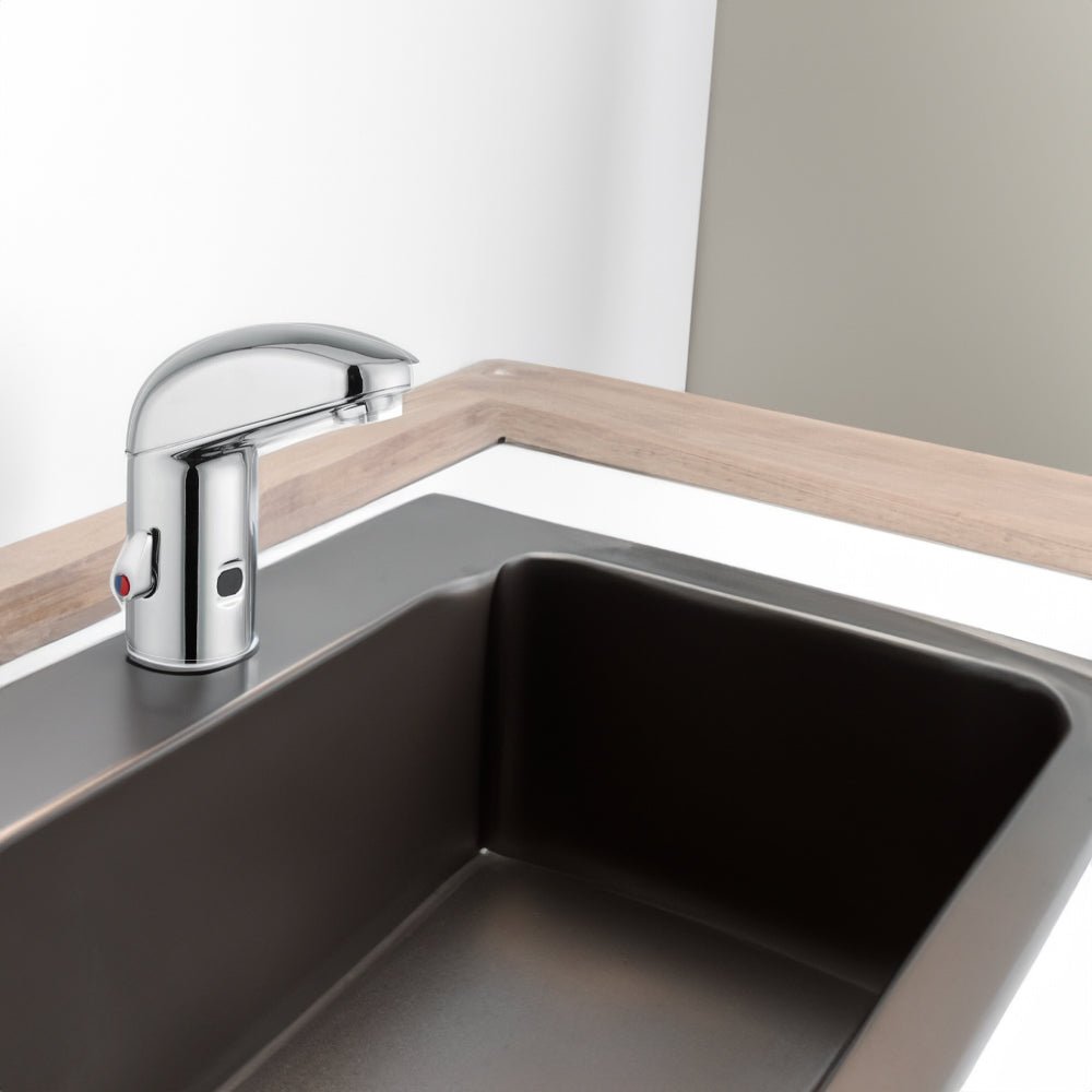 Miscelatore elettrico lavabo a fotocellula serie ONE" corrente 230V — Idral - HD casa