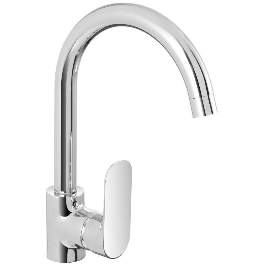 Miscelatore feridras canna curva lavello serie kitchen - HD casa