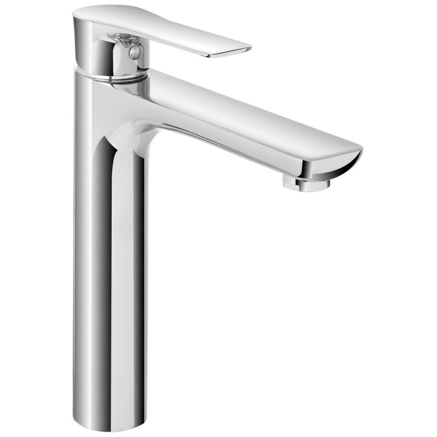 Miscelatore lavabo alto Flat in ottone cromato per piletta di scarico click clack - HD casa