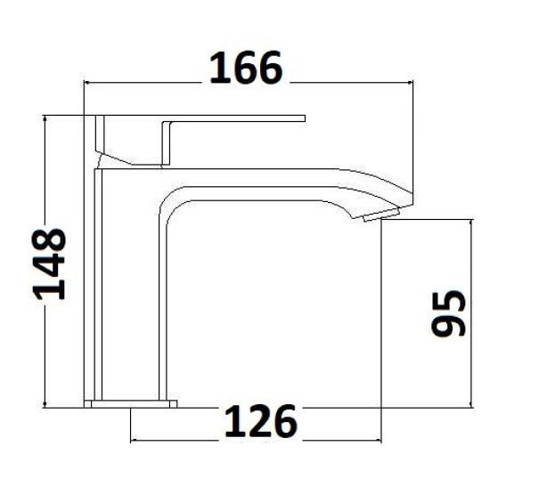 Miscelatore lavabo monoforo in ottone cromato serie 23 con piletta clic - clac inclusa - HD casa
