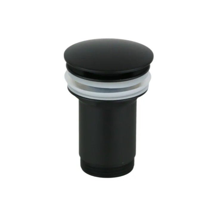 Miscelatore lavabo monoforo in ottone nero opaco modello Kora con leva inclinata e piletta clic - clac inclusa - HD casa