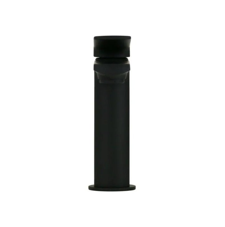 Miscelatore lavabo monoforo in ottone nero opaco modello Kora con leva inclinata e piletta clic - clac inclusa - HD casa