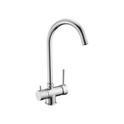 Miscelatore lavello a 3 vie con attacco acqua potabile canna alta cromo — Porta & Bini - HD casa