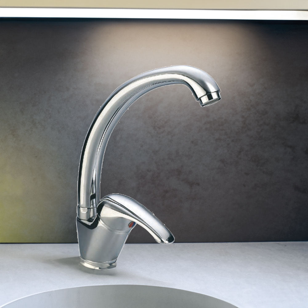 Miscelatore lavello canna alta Prince cromo — Aeffe - HD casa