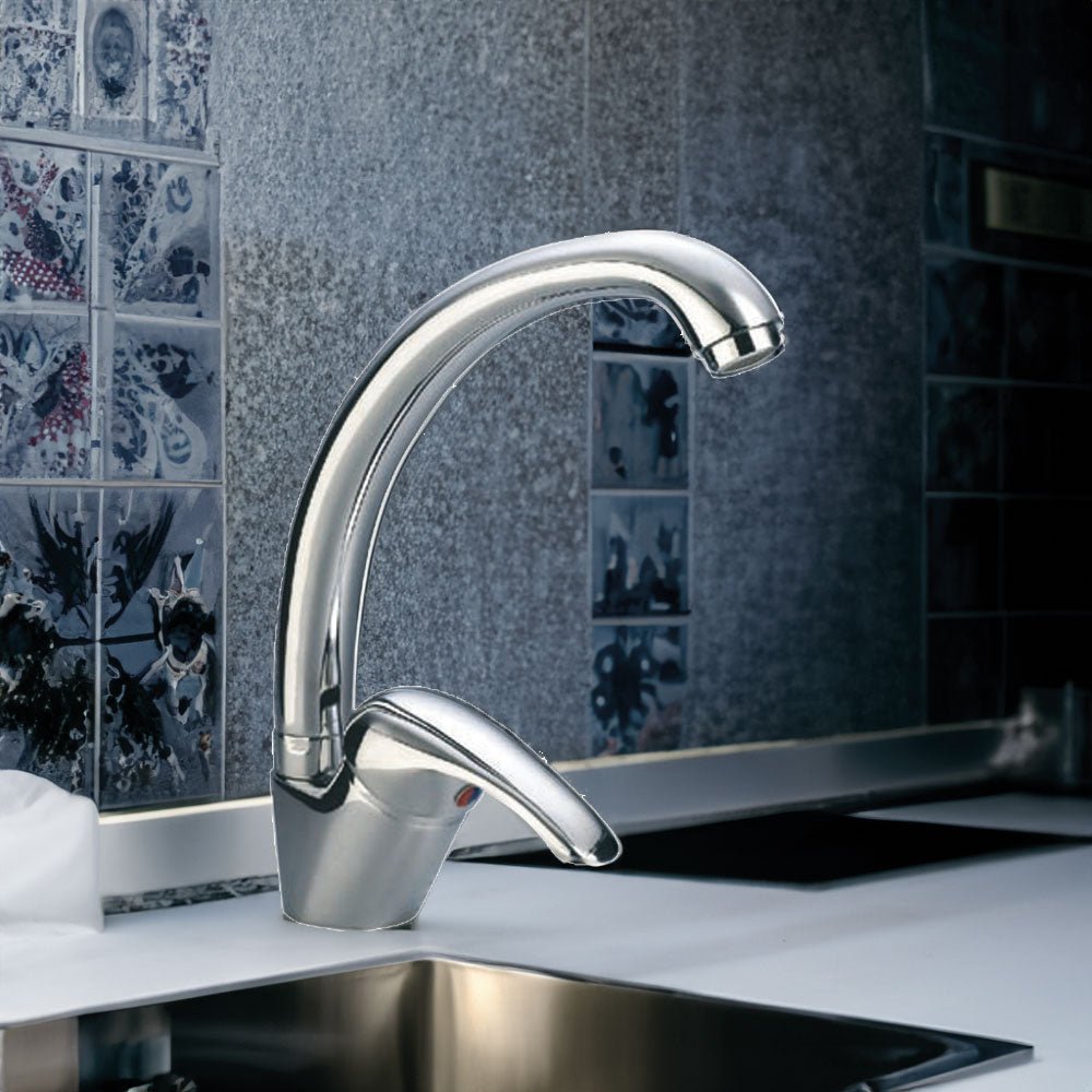 Miscelatore lavello canna alta Prince cromo — Aeffe - HD casa