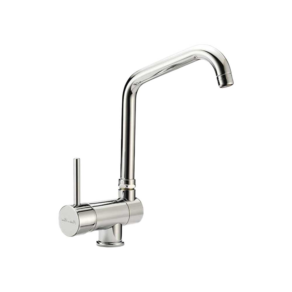 Miscelatore lavello con canna reclinabile sottofinestra cromo — Porta & Bini - HD casa