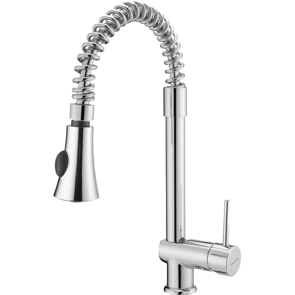 Miscelatore lavello con molla e doccetta estraibile cromo — Porta & Bini - HD casa