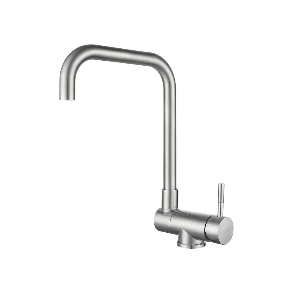 Miscelatore lavello cucina Boston a canna recrinabile nichel satinato — Aeffe Luxury - HD casa