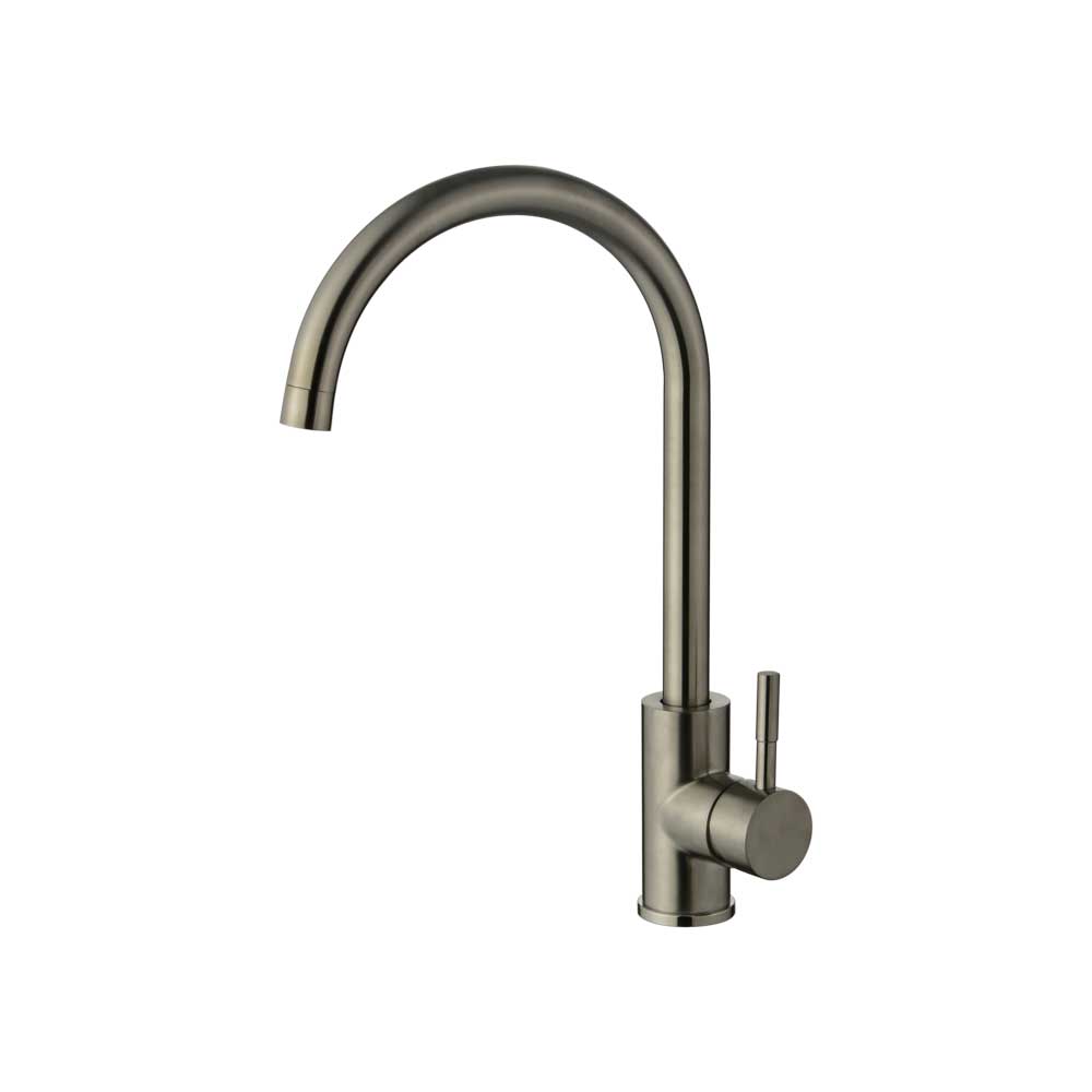 Miscelatore lavello cucina Life360 a canna alta nichel satinato — Aeffe Luxury - HD casa
