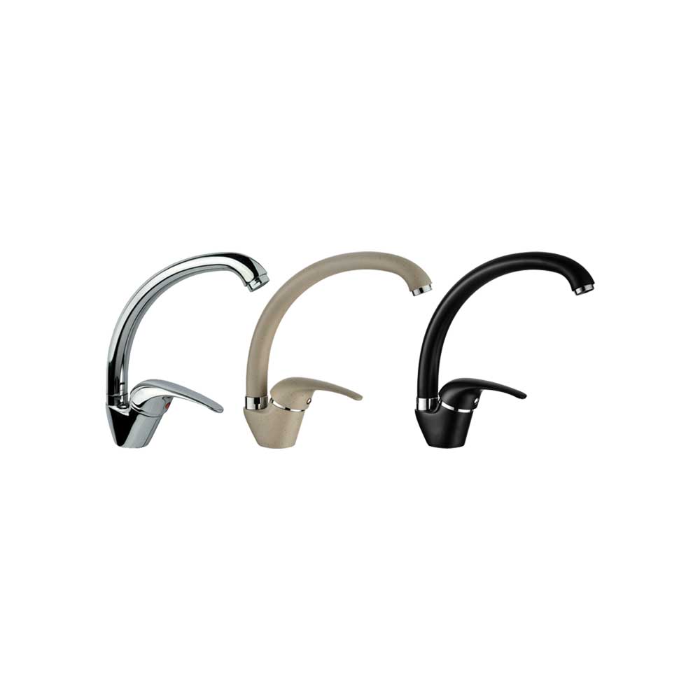 Miscelatore lavello cucina Smart a canna alta cromo — Aeffe Luxury - HD casa