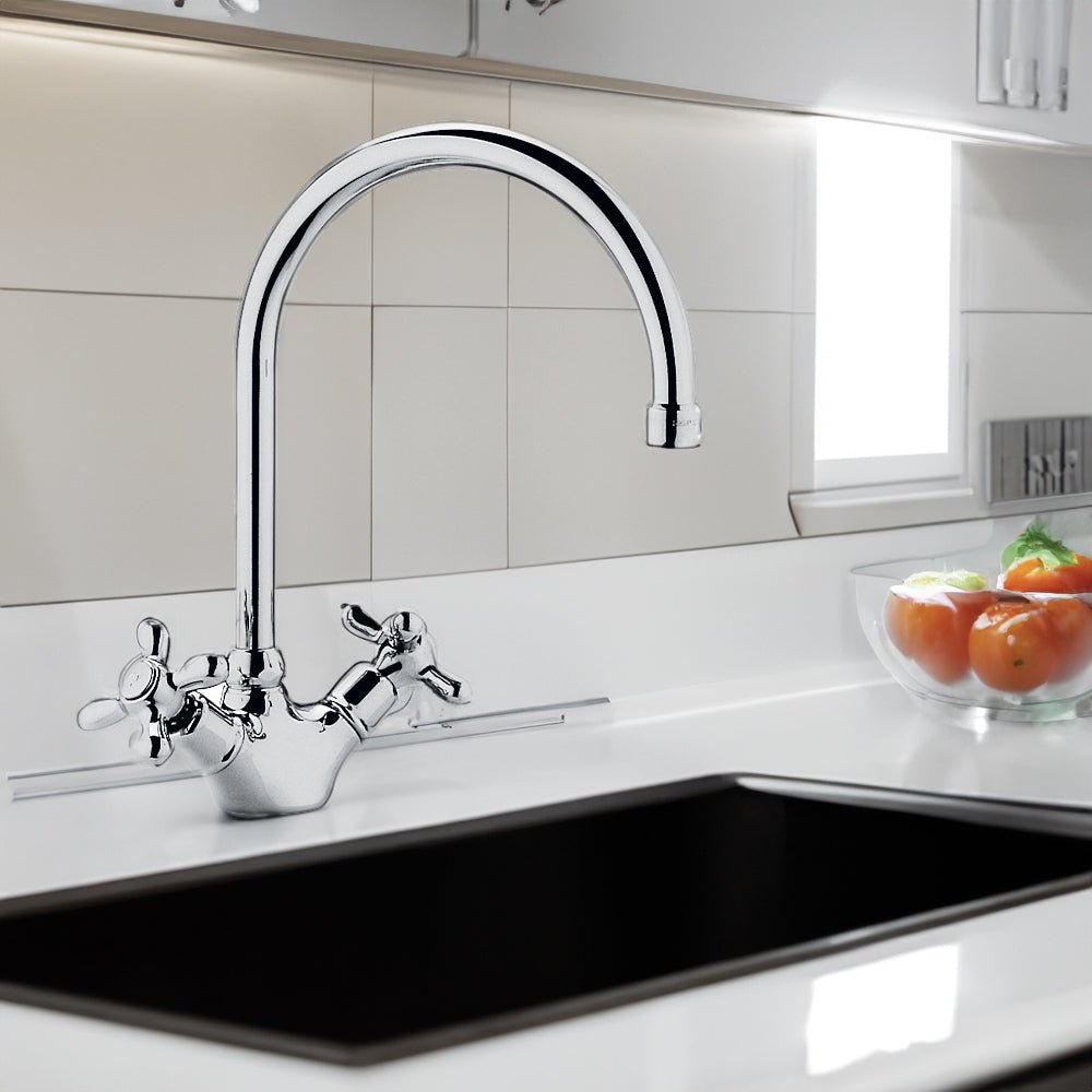 Miscelatore lavello monoforo con canna ad ombrello Iris bronzo — Paffoni - HD casa