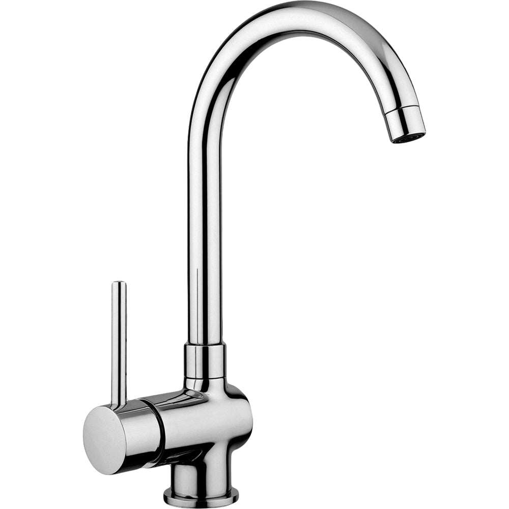 Miscelatore lavello monoforo tubo orientabile stick cromo — Paffoni - HD casa