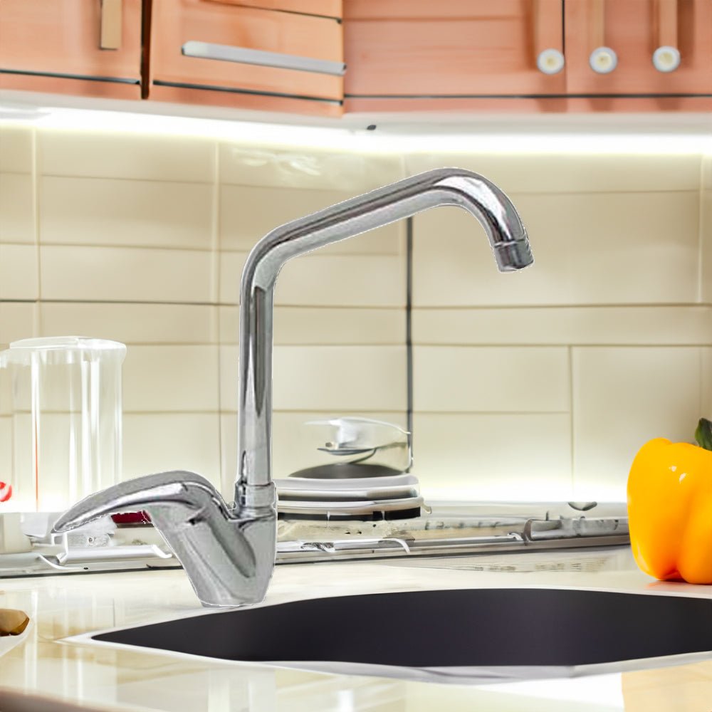 Miscelatore lavello prince canna a l cromo — Aeffe - HD casa