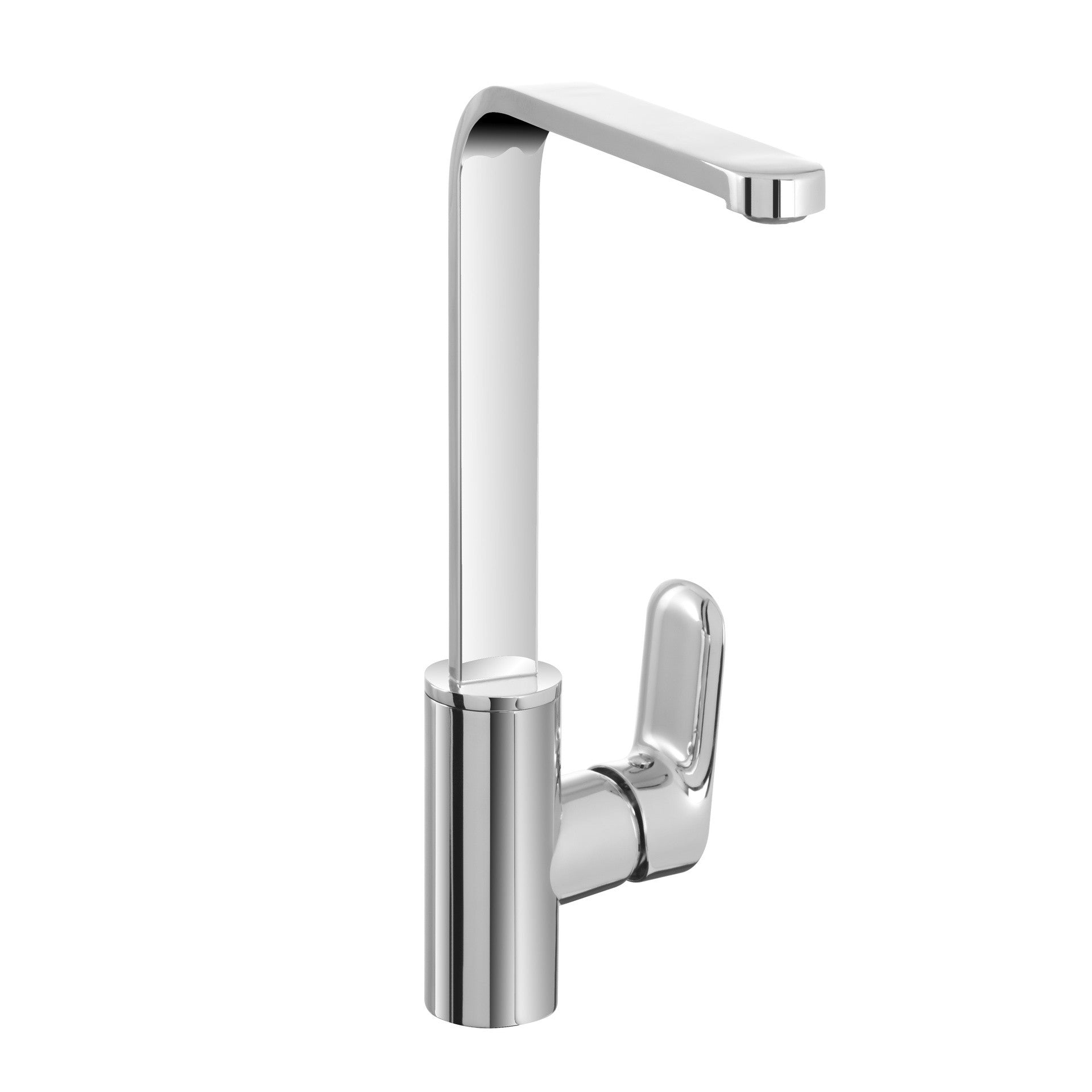 Miscelatore monocomando a canna alta cromato serie Kreo - HD casa