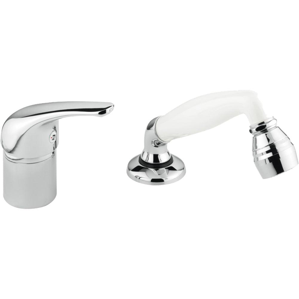 Miscelatore parrucchiere con doccetta estraibile Cromo/Bianco — Porta & Bini - HD casa