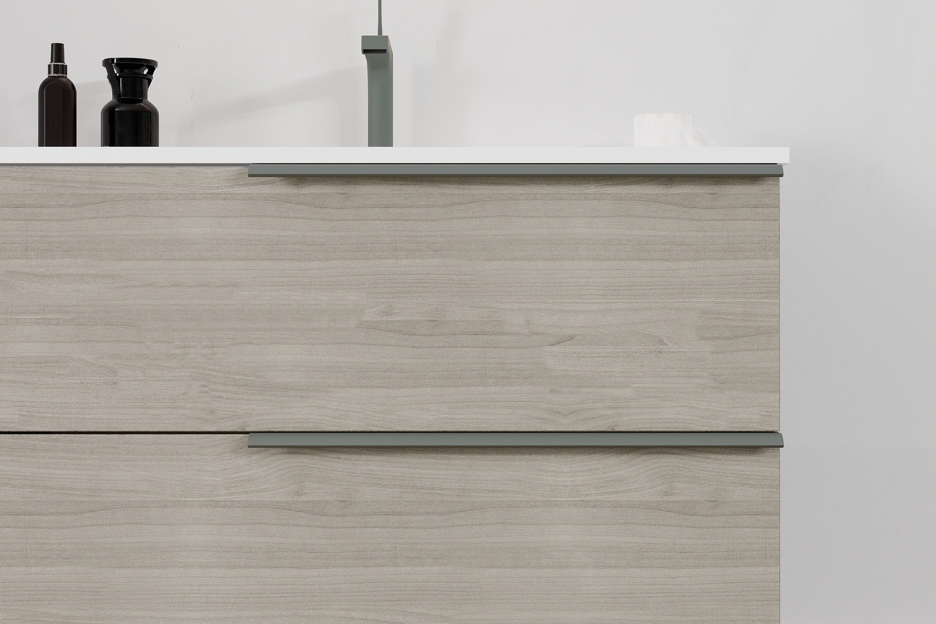 Mobile bagno sospeso Symphony 80 cm con due cassetti legno nordico - HD casa