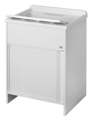 Mobile lavatoio a 1 anta in kit 60x50cm modello Esterni Roc , sportelli a serrandina, non occupa spazi superflui. - HD casa