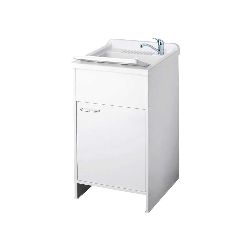Mobile lavatoio Garden ad 1 anta bianco lucido L.45 x P.50 x H.85 cm — Negrari - HD casa