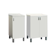 Mobile lavatoio s. MARINELLA" bianco L.60 x P.50 x H.86 cm - 2 ante — Savini Industria Arredo Bagno - HD casa