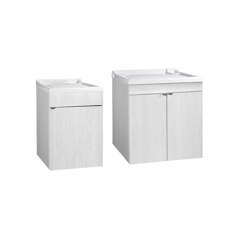 Mobile lavatoio sospeso Perla 2 ante - 60x50 cm — Garofalo - HD casa