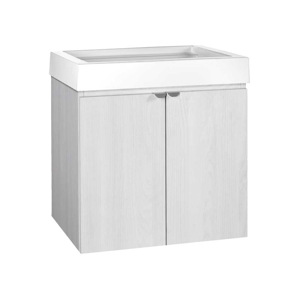 Mobile lavatoio sospeso perla PLUS" 2 ante - 60x50 cm — Garofalo - HD casa