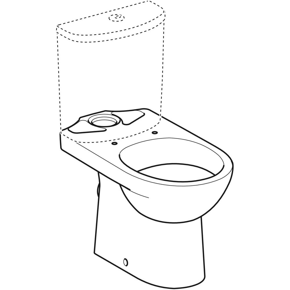 Monoblocco Selnova vaso scarico parete — Geberit - HD casa