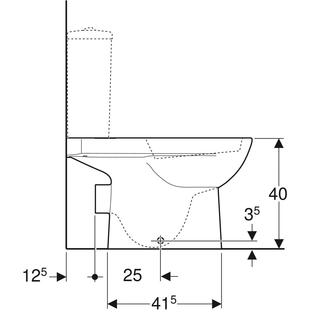 Monoblocco Selnova vaso scarico parete — Geberit - HD casa