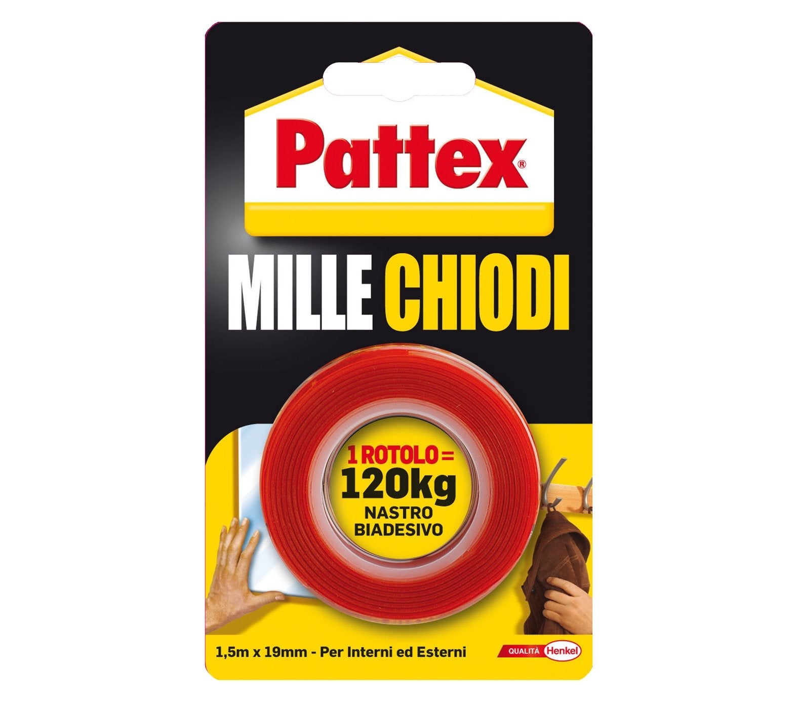 Nastro Millechiodi mm 19x1,5 mt — Pattex - HD casa