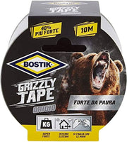 Nastro telato grizzly tape Bostik mm 50x25 mt - colore grigio - HD casa