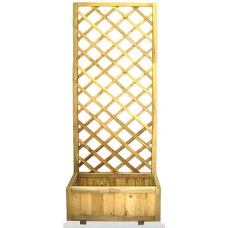 Pannello grigliato Rettangolare con fioriera cm 70x35x140h - HD casa