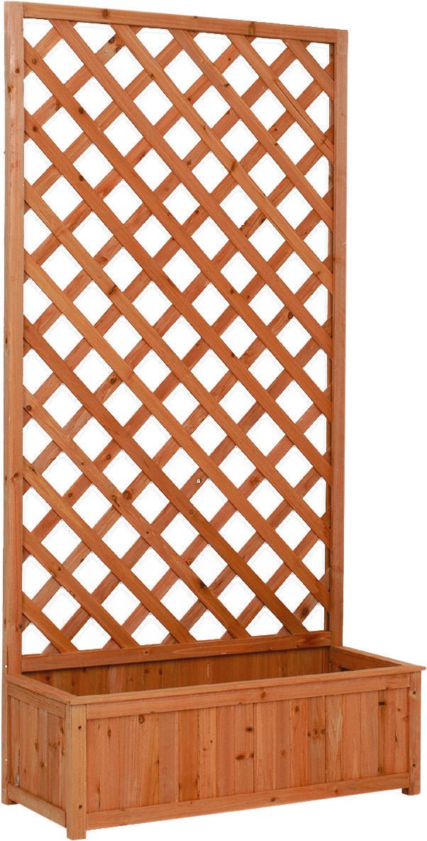 Pannello grigliato Rettangolare con fioriera cm 90x40x180h - HD casa