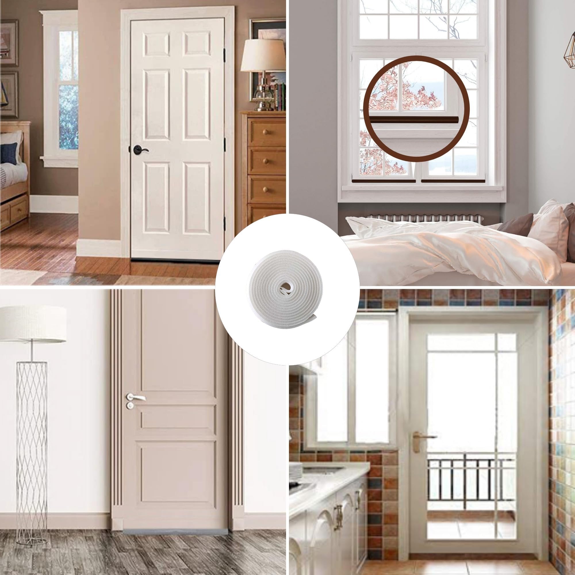 Parafreddo per porte e finestre bianco 15 mm x 4 mt - bianco — GEKO - HD casa