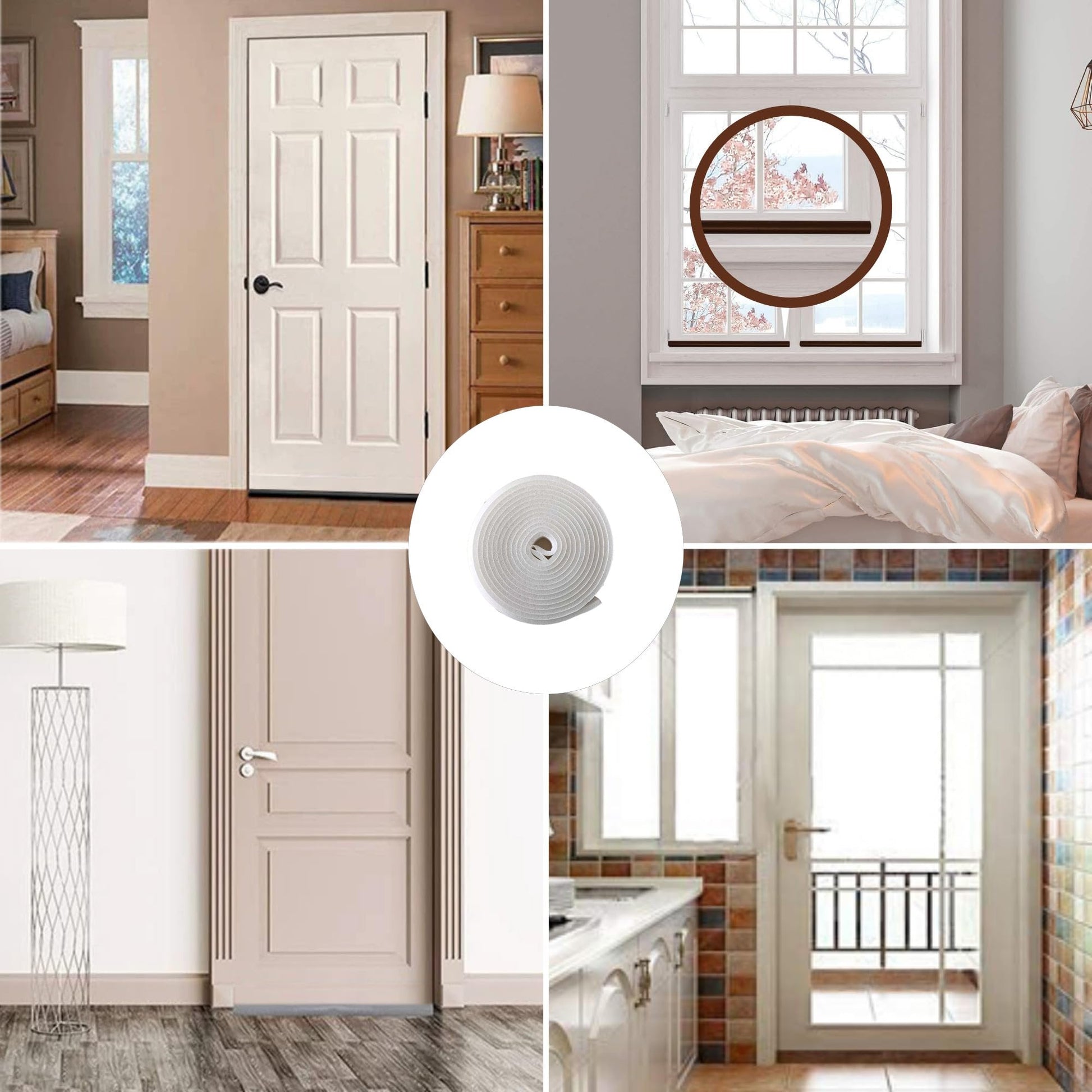 Parafreddo per porte e finestre bianco 25 mm x 4 mt - bianco — GEKO - HD casa