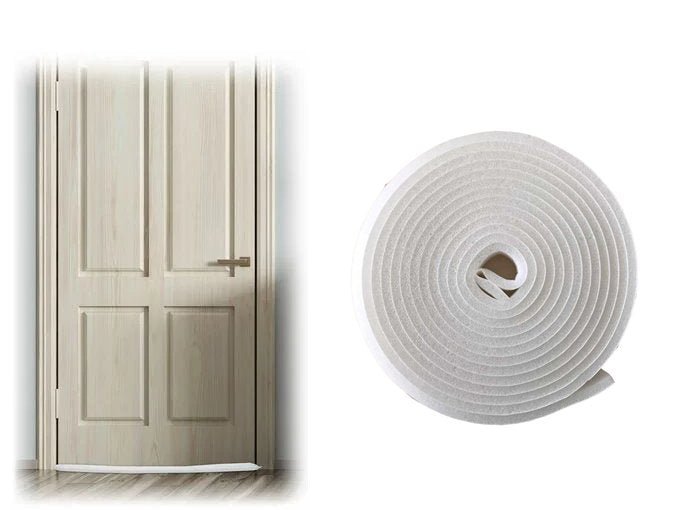 Parafreddo per porte e finestre bianco 30 mm x 4 mt - bianco — GEKO - HD casa