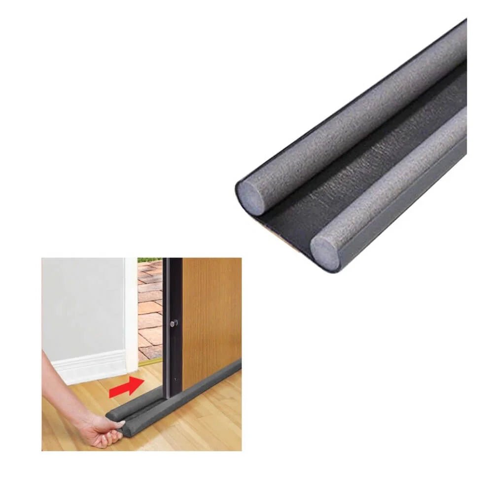 Paraspifferi sottoporta doppia protezione Cardinale 95 cmx 25 mm - marrone - HD casa
