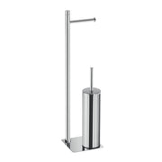 Piantana portarotolo e portascopino GEDY linea Trilly Cromato - HD casa