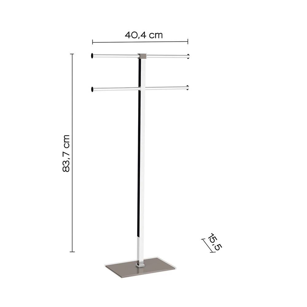 Piantana portasalviette GEDY linea Rainbow a 4 bracci colore Tortora - HD casa