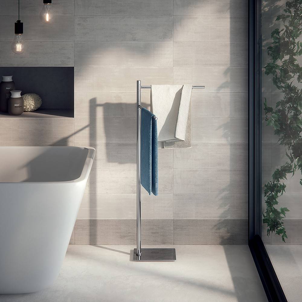 Piantana portasalviette GEDY linea Trilly a doppio braccio Cromato - HD casa