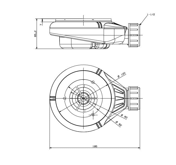 Piatto doccia bianco in marmoresina con griglia inox e Piletta - MALAGA - HD casa