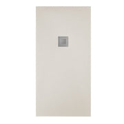 Piatto doccia effetto pietra 70x120 Crema marmoresina pieno Piletta inclusa - HD casa