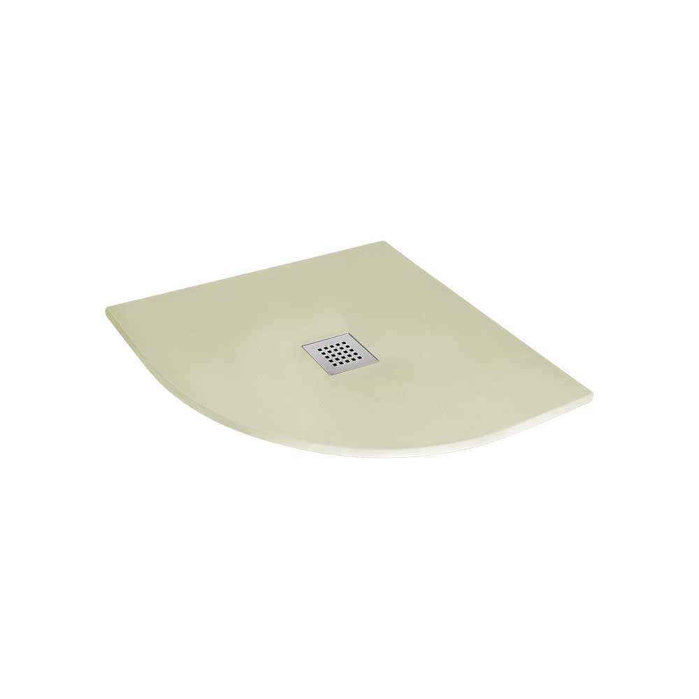 Piatto doccia semicircolare Ultraflat creta 80 x 80 cm — Cardinale Professional - HD casa