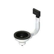 Piletta antracite per lavello cucina con foro Ø90 ctp rettangolare 1"1/2 x Ø114 mm — L.B. Plast - HD casa