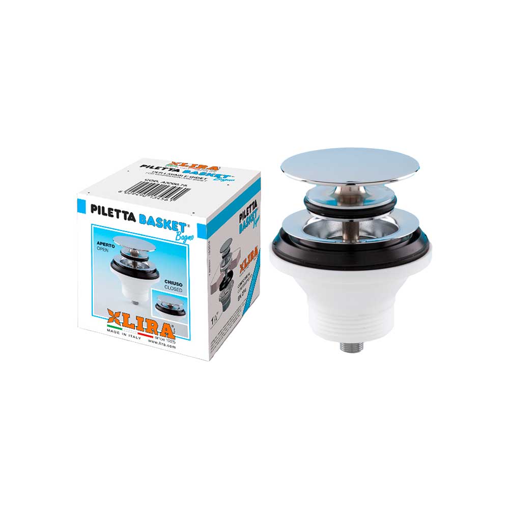 Piletta basket click clack bagno no PROBLEM" 1"1/4 — LIRA - HD casa