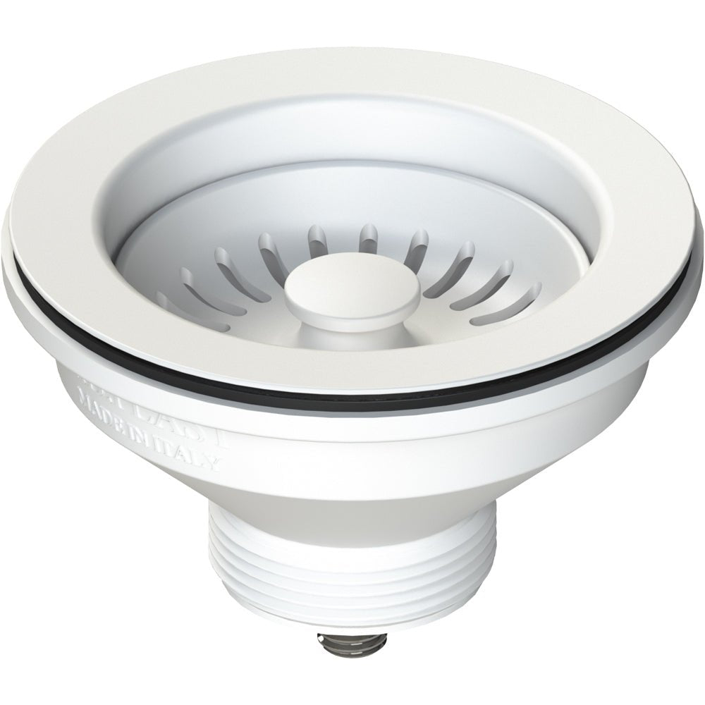 Piletta bianca per lavello cucina con foro Ø90 stp 1"1/2 x Ø114 mm — L.B. Plast - HD casa