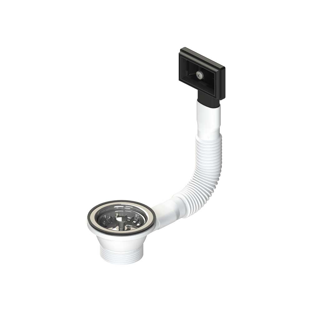 Piletta canestro per lavello cucina con foro Ø60 ctp rettangolare 1"1/2 x Ø70 mm — L.B. Plast - HD casa